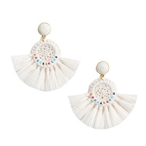 Brand New J.Crew Fan Statement Earrings